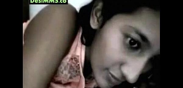  Sexy young desi teen girl showing off her tits for chat lover on webcam